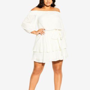 Plus Size Cute Frills Dress